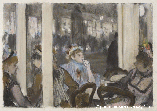 Un café, boulevard Montmartre