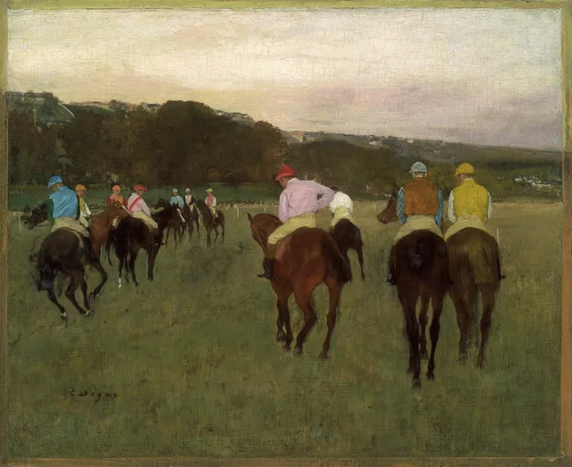 Racehorses at Longchamp
