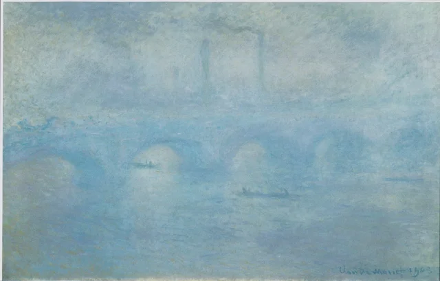 Il ponte di Waterloo. Effetto nebbia