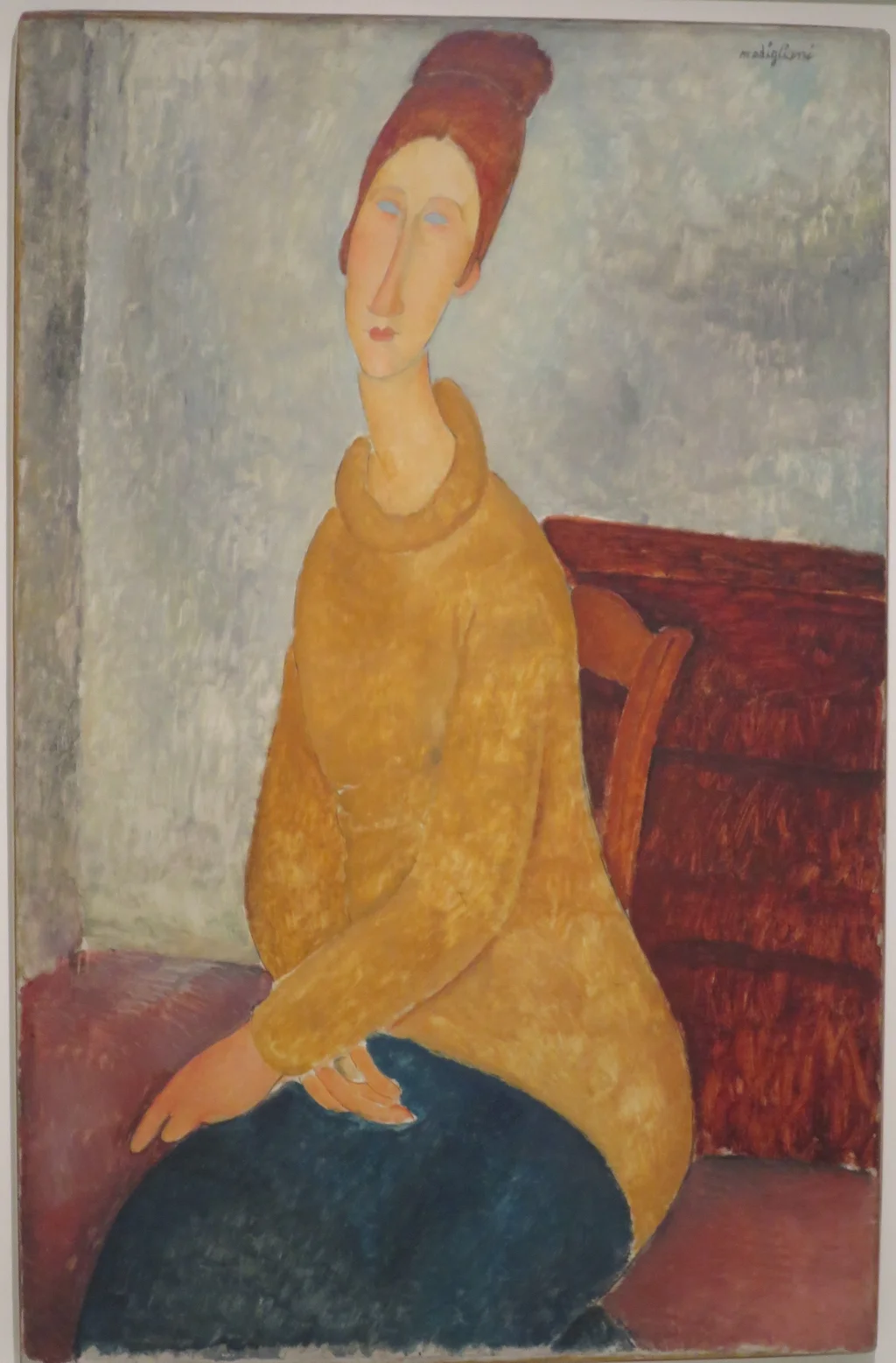Jeanne Hébuterne in yellow sweater