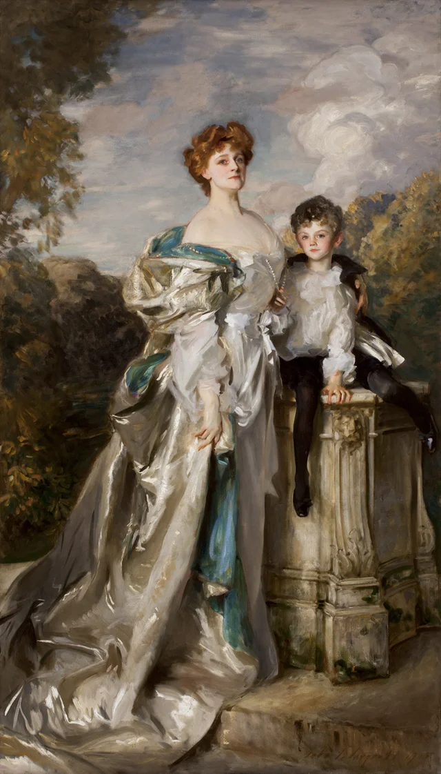 The Countess of Warwick and Her Son
