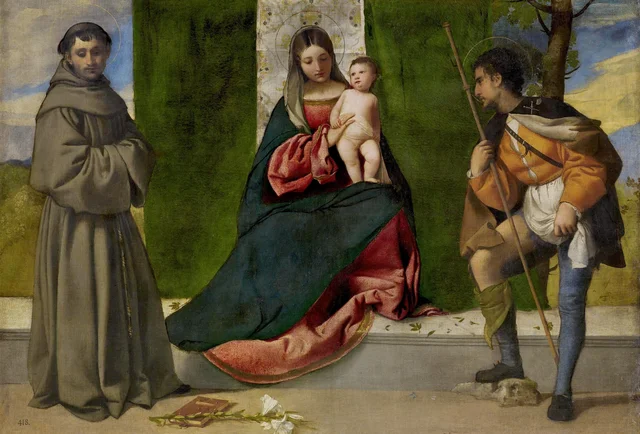 A Virgem e o Menino entre Santo Antônio de Pádua e São Roque