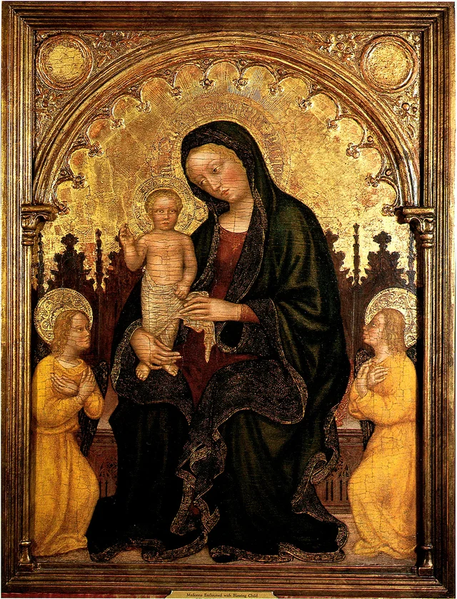 Vierge à l'Enfant avec deux anges