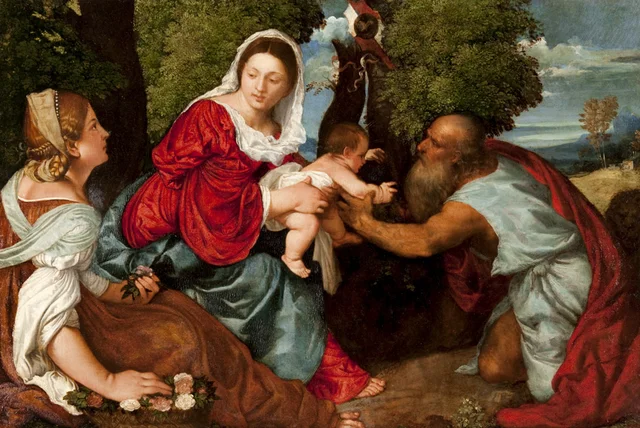 Madonna mit Kind mit dem heiligen Hieronymus und der heiligen Dorothea