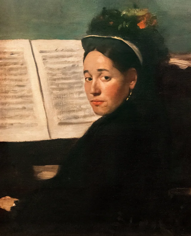 Mademoiselle Dihau Playing the Piano