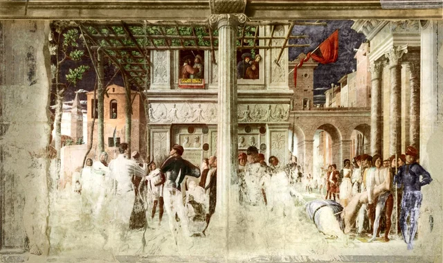 Martyrdom and transport of the decapitated body of St. Christopher