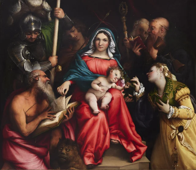 The Mystic Marriage of Saint Catherine with Saints