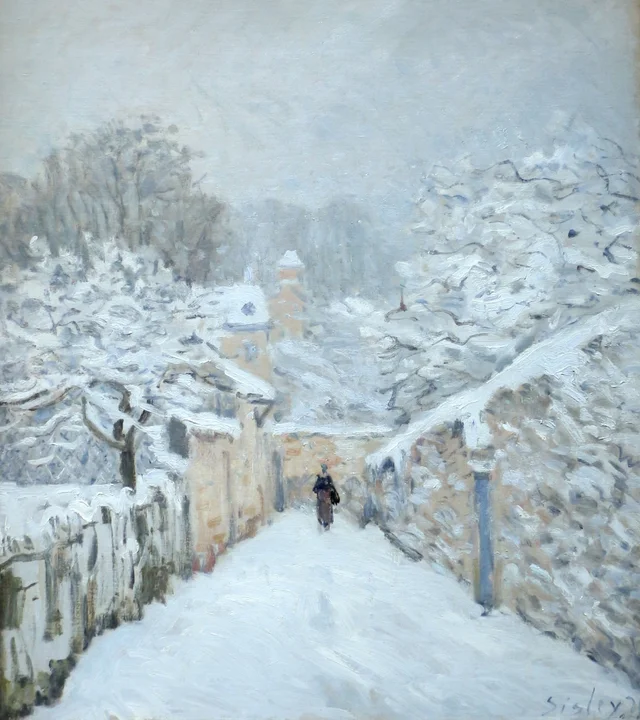 La neige à Louveciennes