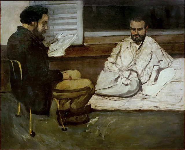 Paul Alexis lendo para Émile Zola