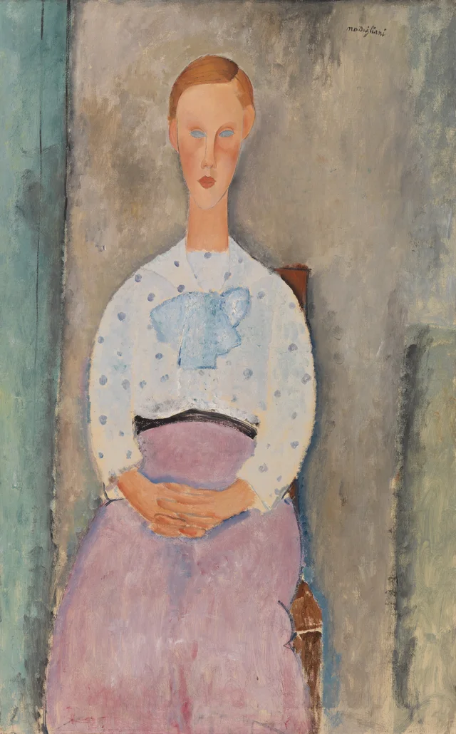 Girl with a Polka-Dot Blouse