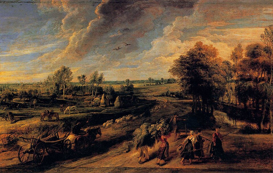 Die Rückkehr der Bauern vom Feld
