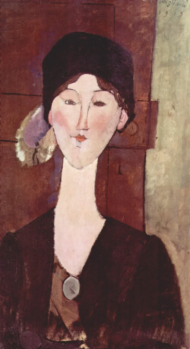 Portrait of Beatrice Hastings before a door