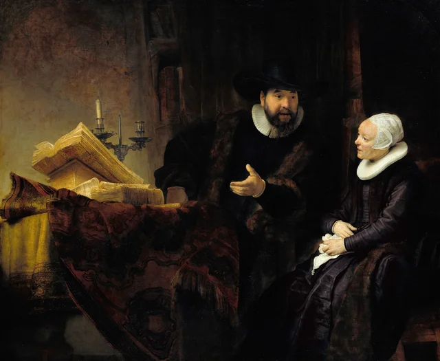 Ritratto di Cornelis Claeszoon Anslo e di sua moglie Aaltje Schouten