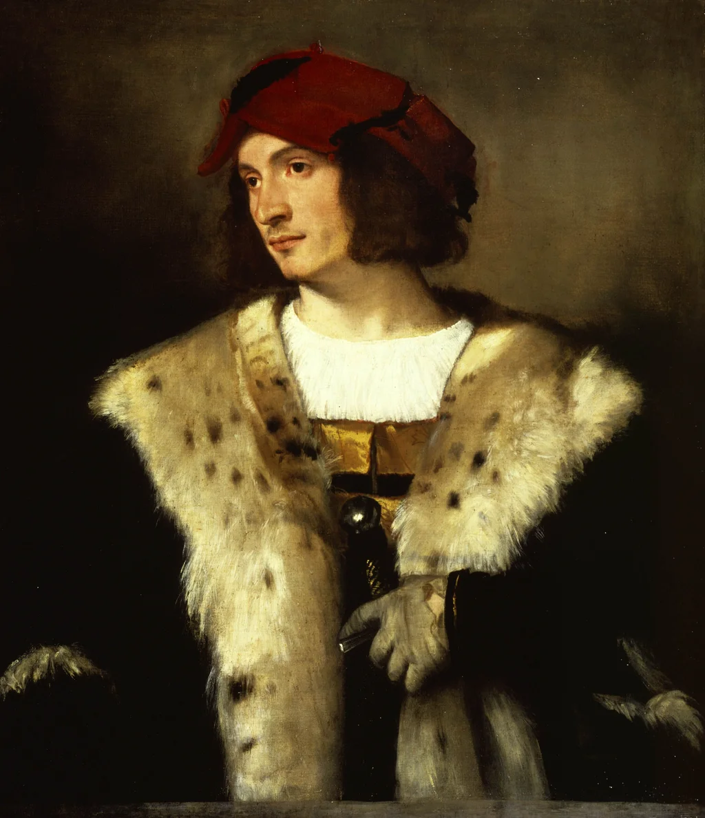 Ritratto di uomo con berretto rosso
