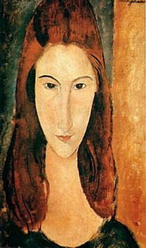 Ritratto frontale di Jeanne Hébuterne