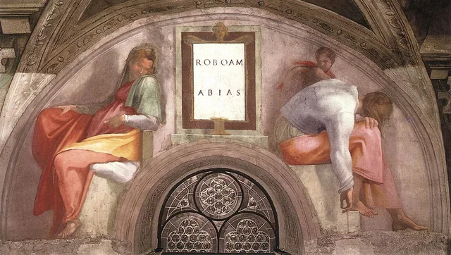 Lunette: Rehoboam and Abijah
