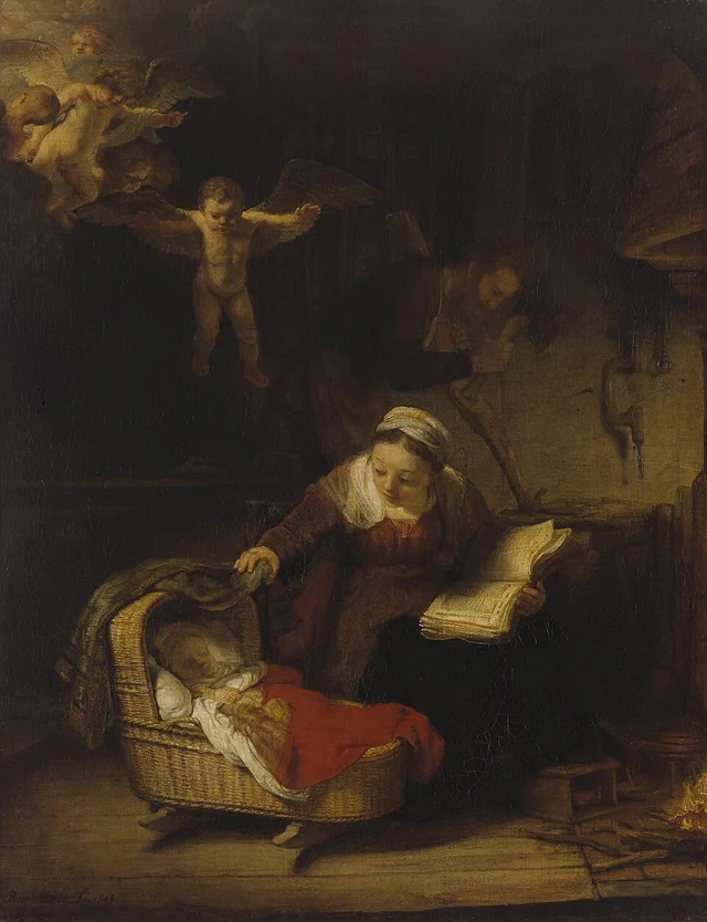 The Holy Family with Angels