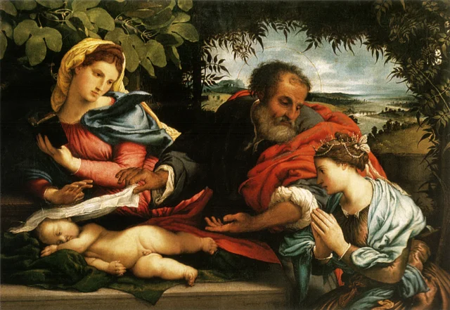 The Holy Family with Saint Catherine of Alexandria