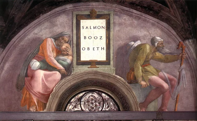 Lunette: Salmon, Boaz and Obed