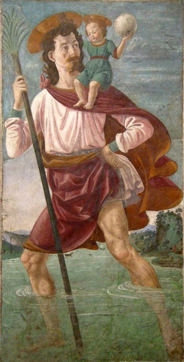 Saint Christophe et l'Enfant Jésus