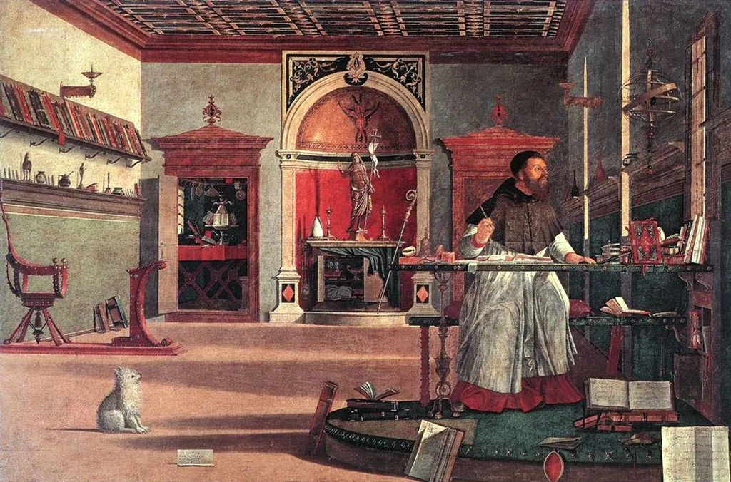Der heilige Augustinus in seinem Studierzimmer