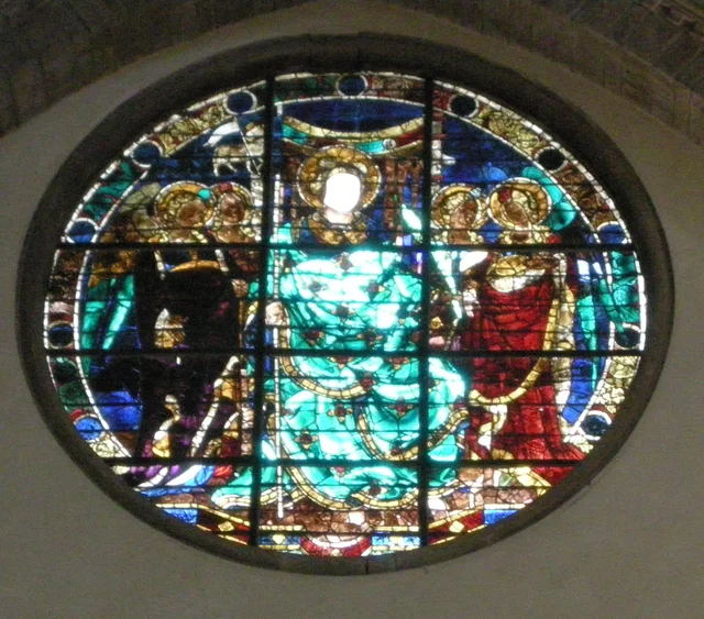 Stained-Glass Window in Florence Cathedral
