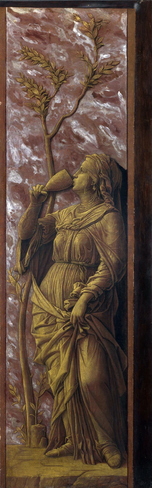 A Woman Drinking