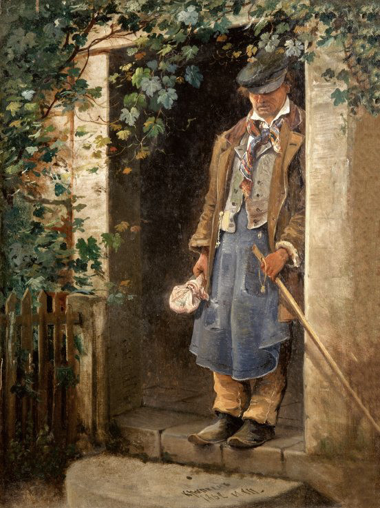 In Krippen. The man on the Doorstep
