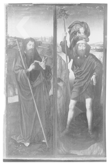 Der heilige Jakobus und der heilige Christophorus