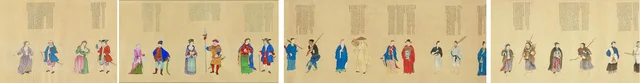 Ritratti delle offerte periodiche dell'Impero Qing