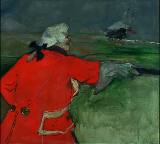 Paul Viaud vestido de almirante del siglo XVIII