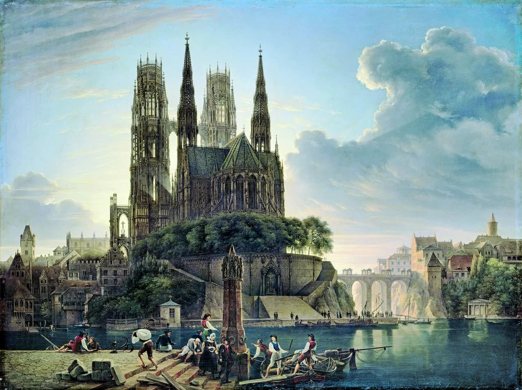 Cattedrale gotica sull'acqua