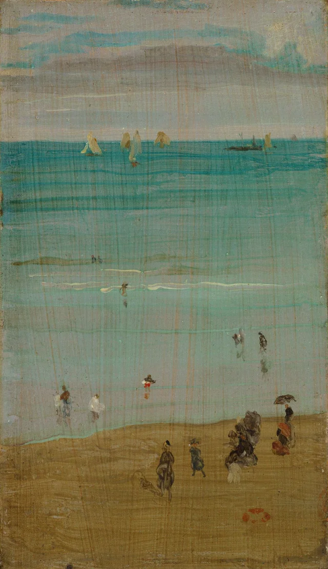 Harmony in Blue and Pearl: The Sands, Dieppe