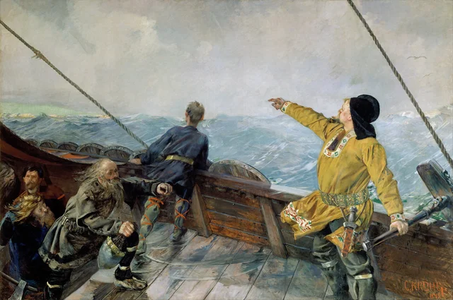 Leiv Eirikson discovering America
