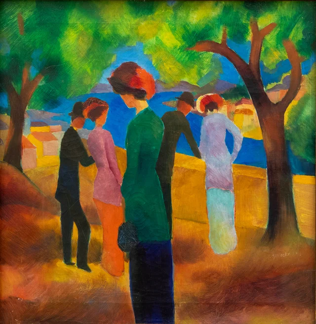 Woman in Green Jacket