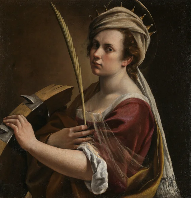 Autorretrato como santa Catalina de Alejandría