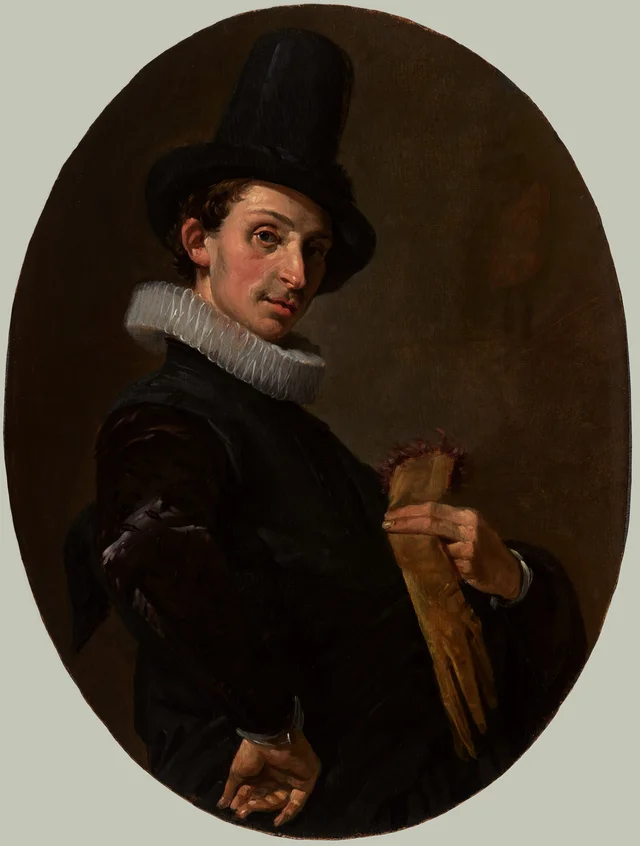 Retrato de um jovem com luvas