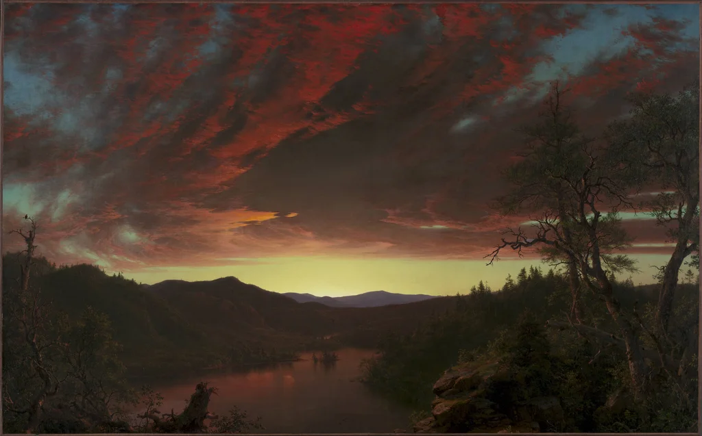 Crepúsculo en la naturaleza salvaje