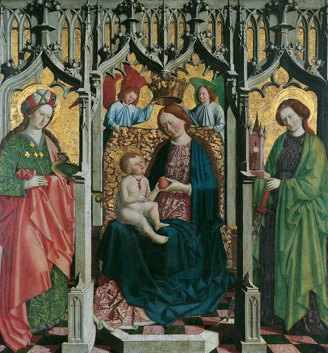 Mary Enthroned with Saints Margaret and Barbara