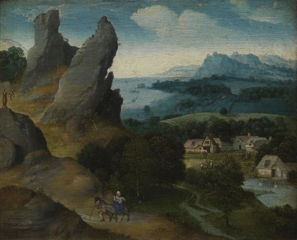 Paysage avec la fuite en Égypte