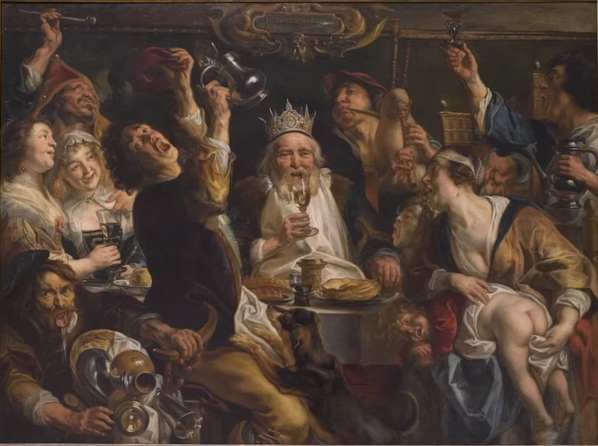 Der König trinkt