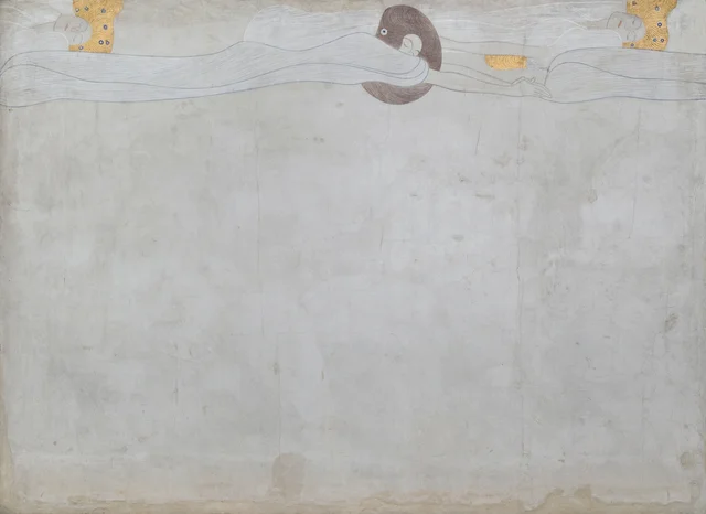 Beethoven Frieze (plate 1, left wall): Yearning for Happiness