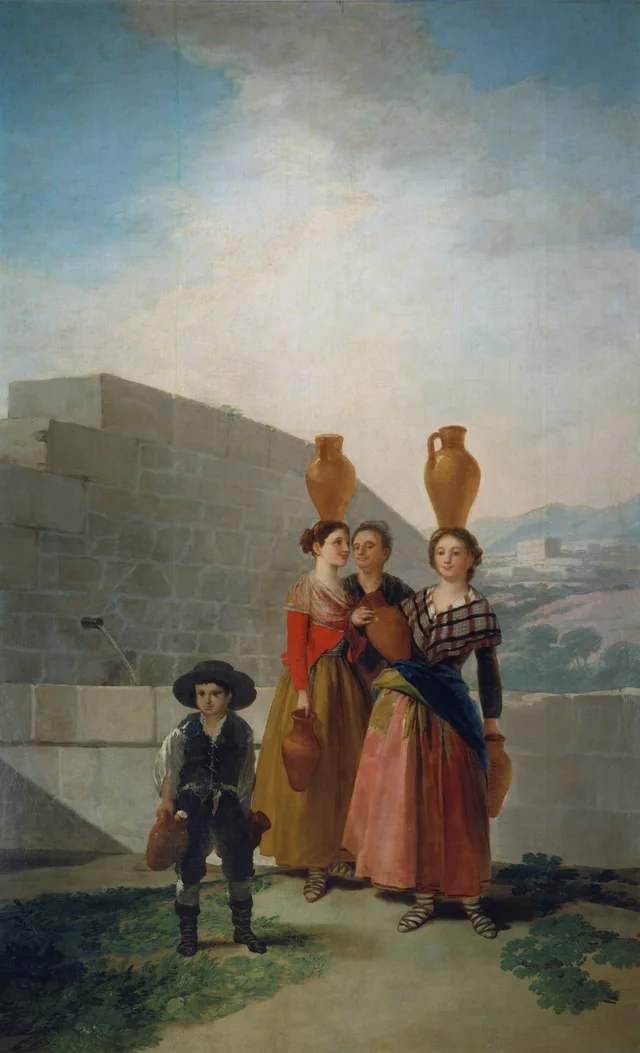 Women carrying pitchers