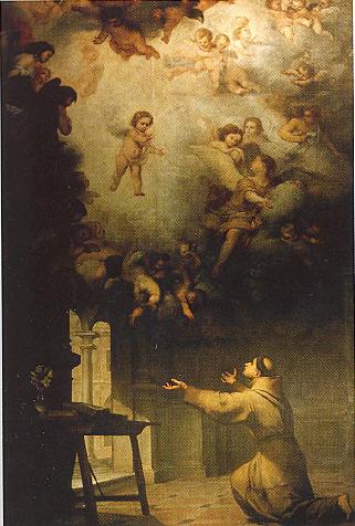 Die Vision des heiligen Antonius von Padua