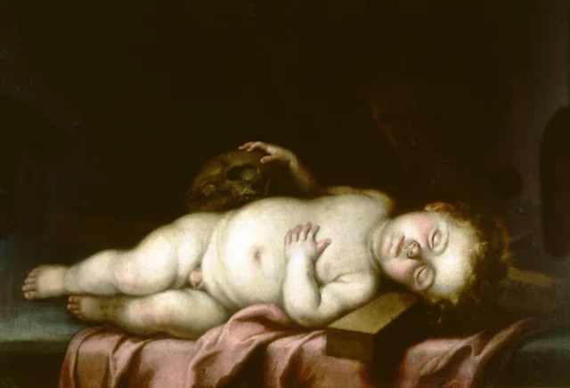 Il Bambino Gesù addormentato sulla Croce