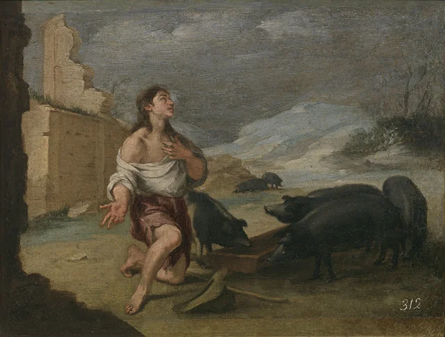 Il figliol prodigo che pasce i porci