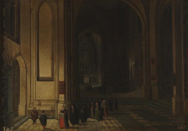 Interior of a church or the Offering