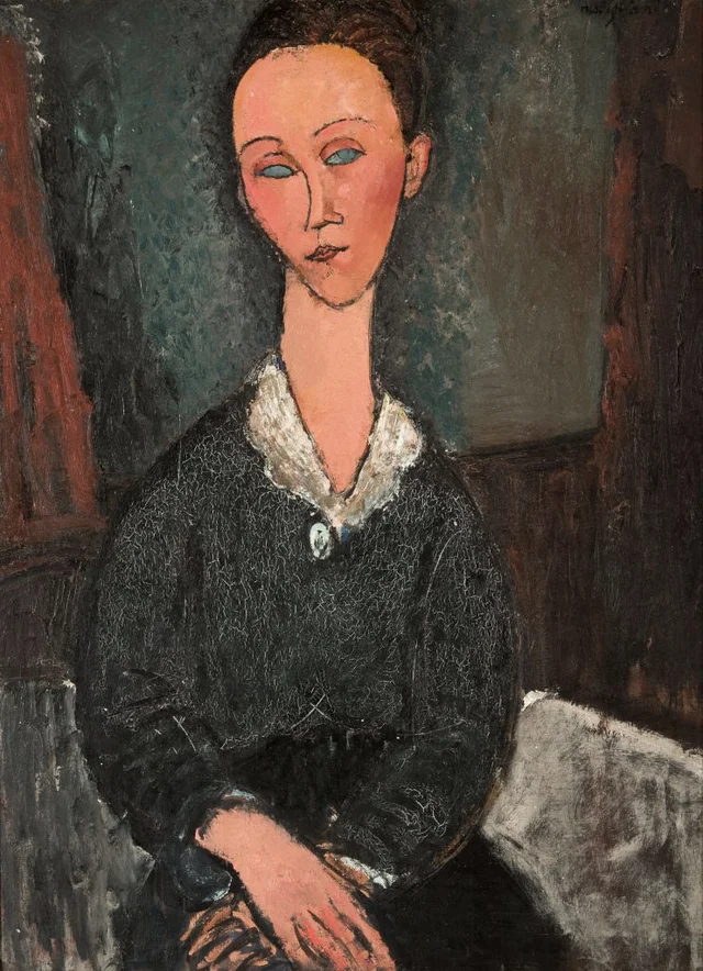 Portrait of a Woman with a White Collar
