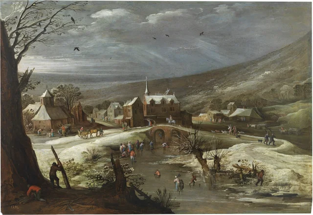Landscape with Skaters