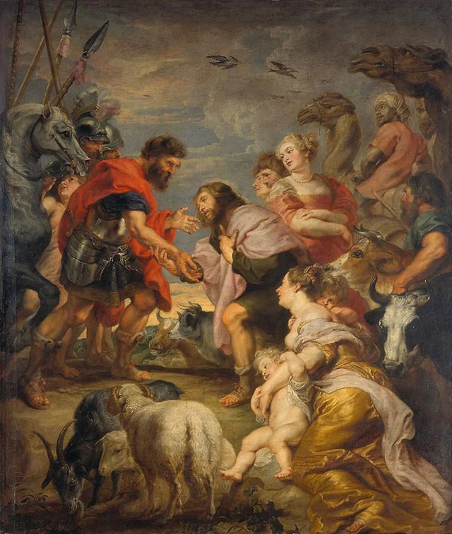 The reconciliation of Jacob and Esau